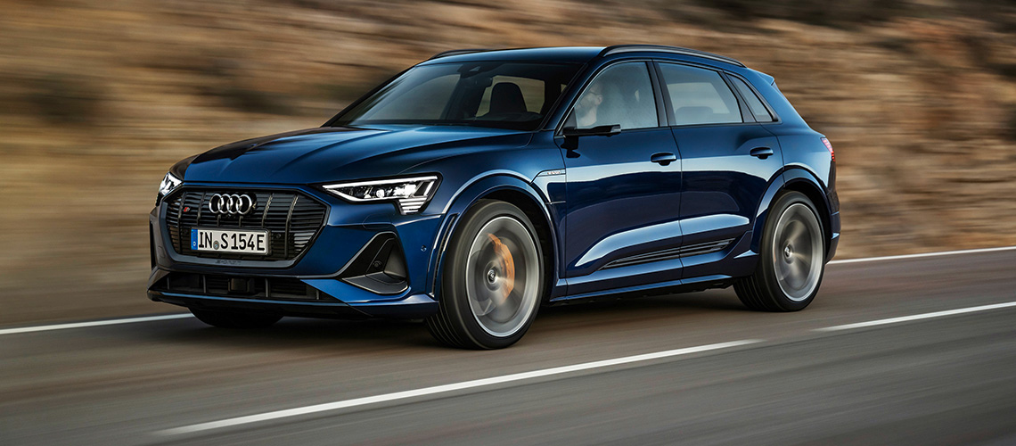 2021 Audi e-tron S blue