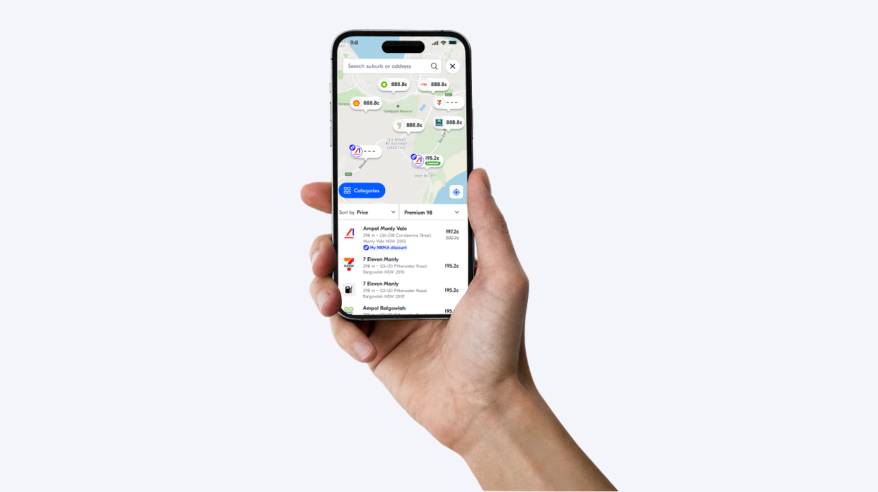 nrma fuel finder map