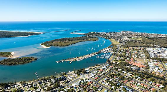 NRMA Blue Dolphin Yamba Holiday Resort aerial