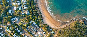 NRMA Agnes Water Holiday Park aerial