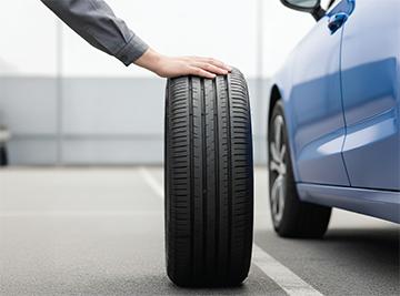 Replace car tyres