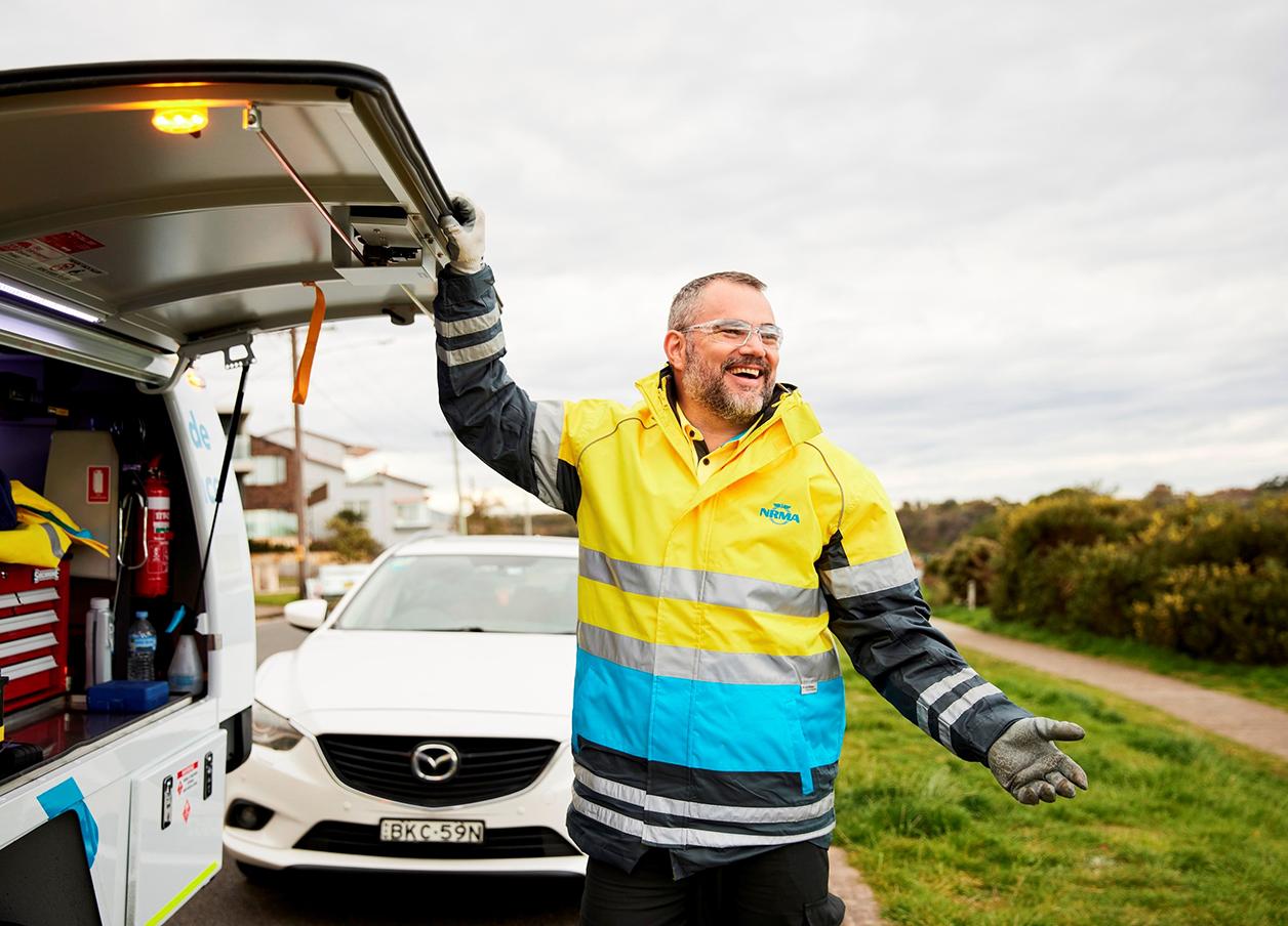 NRMA roadside assistance patrolman