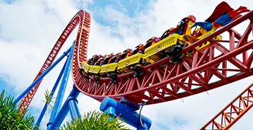 Warner Bros. Movie World Gold Coast rollercoaster