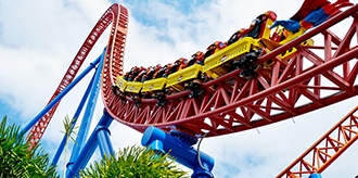 Warner Bros. Movie World rollercoaster