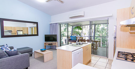 Angourie Resort living area apartment
