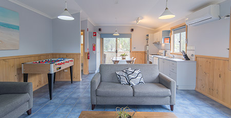 Seabreeze Townhouse living area, Broulee