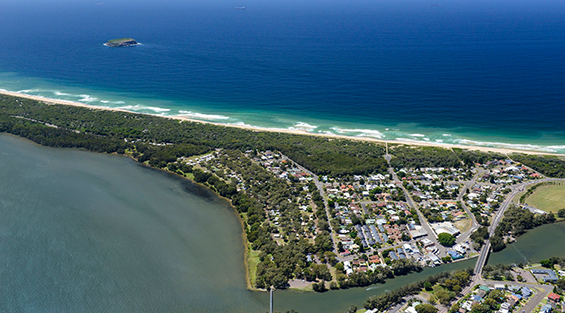 Aerial view Budgewoi