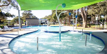 Splash pool at NRMA Budgewoi Holiday Park