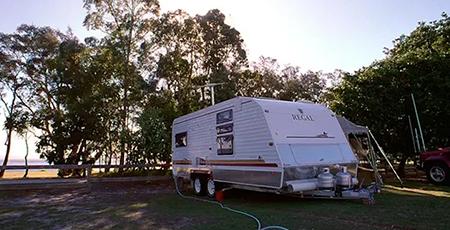 Powered site caravan