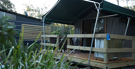 Myall Shores Safari Tent exterior