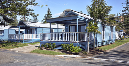 Port Macquarie Riverside Cabin exterior