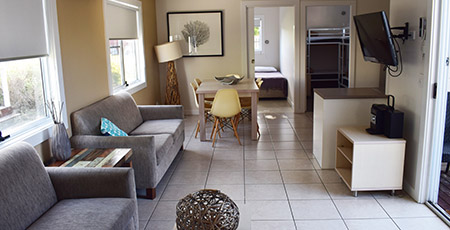 Stockton Beach Lighthouse Villa living room
