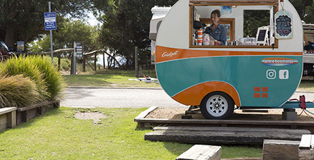 Coffee cart, Tathra - credit: Destination NSW