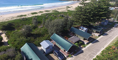 Safari tent exterior, Tathra