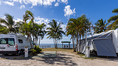 Bowen Beachfront caravan site