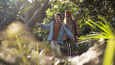 Children outside exploring
