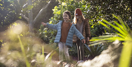 Children exploring in nature