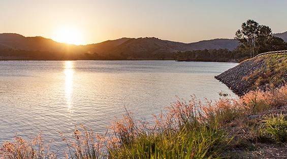 Sunset over Lake Somerset
