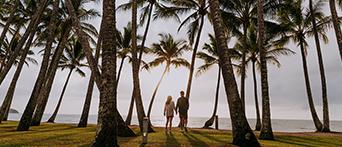 Couple at Palm Cove, QLD evening