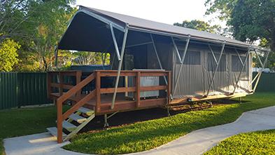 Safari Tent accommodation, Treasure Island