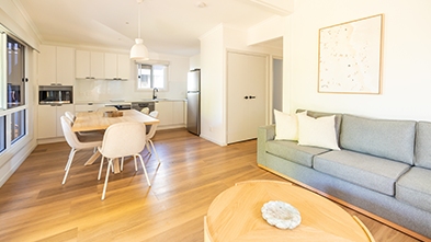 Villa living area Turtle Sands