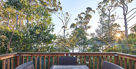 Port Arthur Deluxe Waterview Cabin view