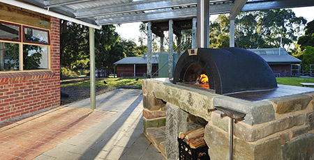 Woodfired pizza oven
