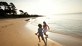 Kids on beach, Phillip Island