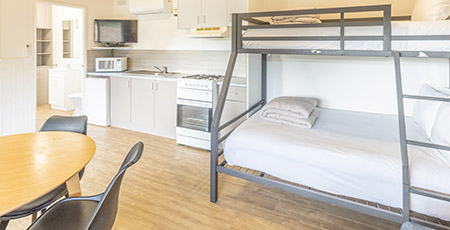 Port Campbell Creekside Cabin interior