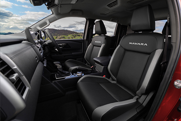 2026 Nissan Navara ST-X front seats