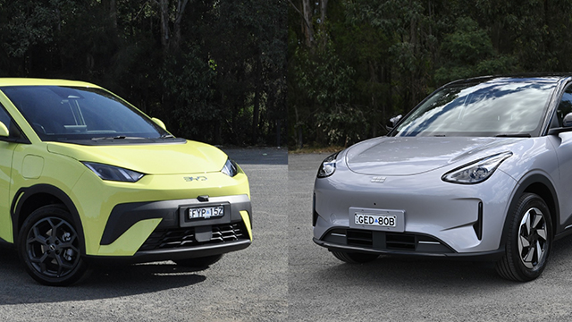 BYD Atto 1 and Geely EX2