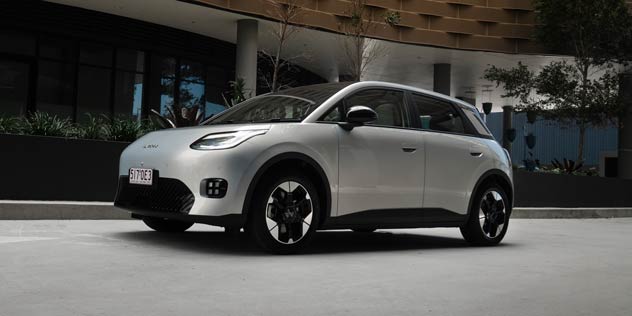 Silver electrifc hatch in carpark