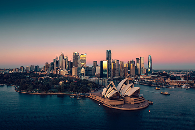 Sydney Opera House at sunset