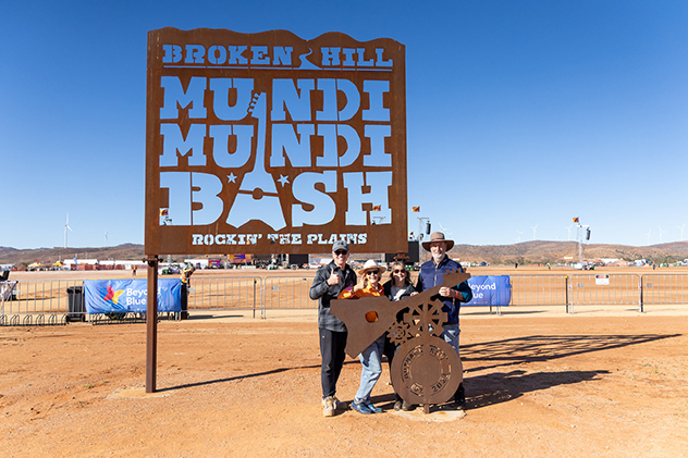 Sign at The Mundi Mundi Festival
