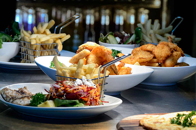 Fish and chips at Grunske's in Bundaberg