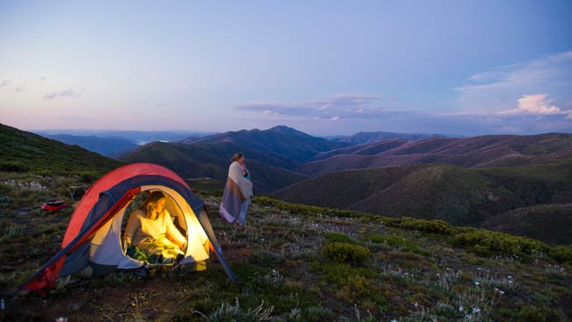 Camping at Falls to Hotham Trek