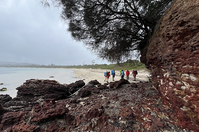 Blodstone Point on Maria Island in Tasmania
