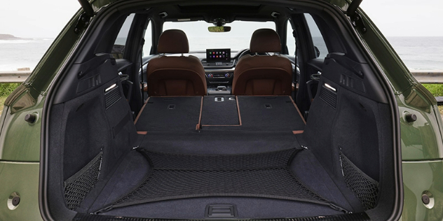 Rear interior of 2021 Audi Q5 Slide 2