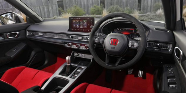 Interior of the 2023 Honda Civic Type R