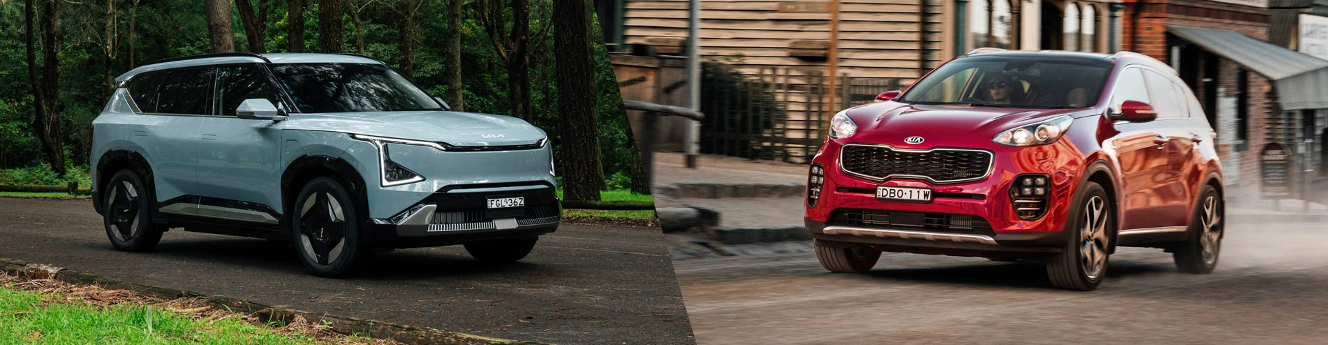 2025 Kia EV5 and 2016 Kia Sportage