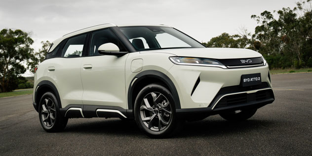 A white BYD Atto 2
