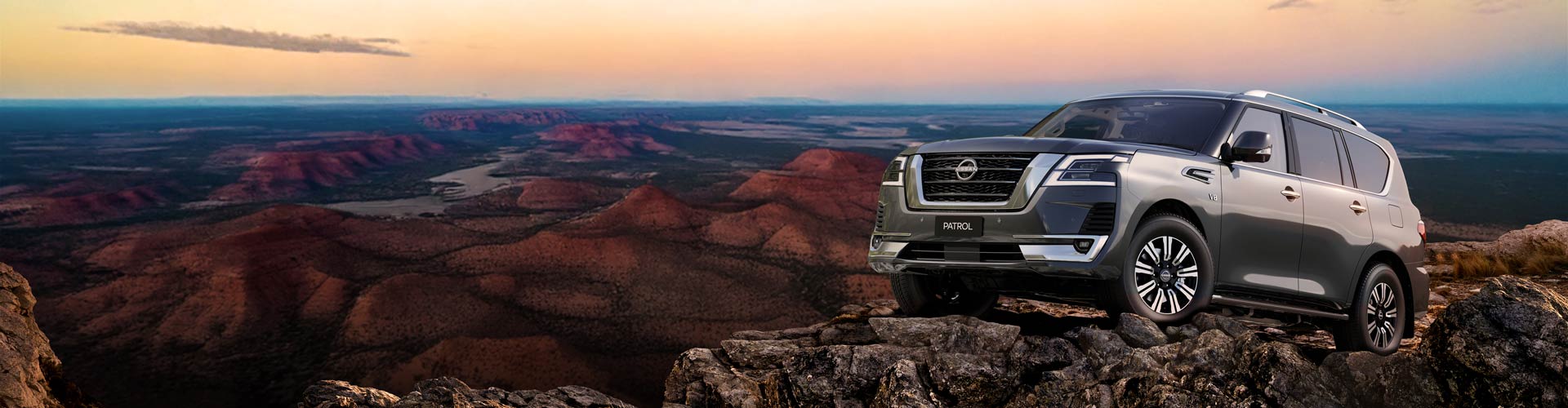 Computer generated image of a 2025 Nissan Patrol Warrior on a mountain