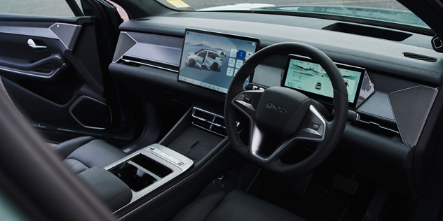 Back seats of a BYD Sealion 8