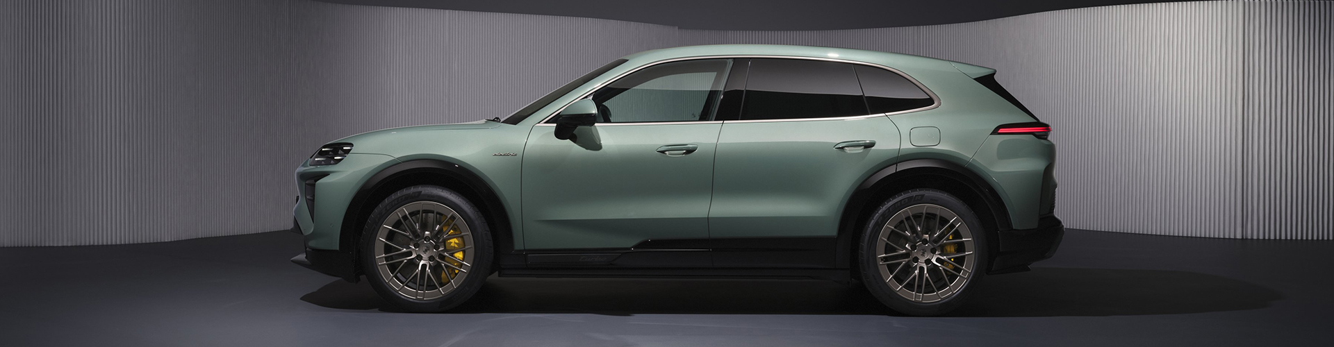 Porsche Cayenne Turbo Electric side profile.