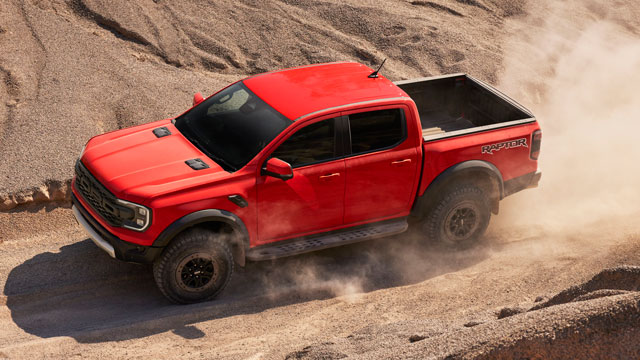 Red ford ranger raptor