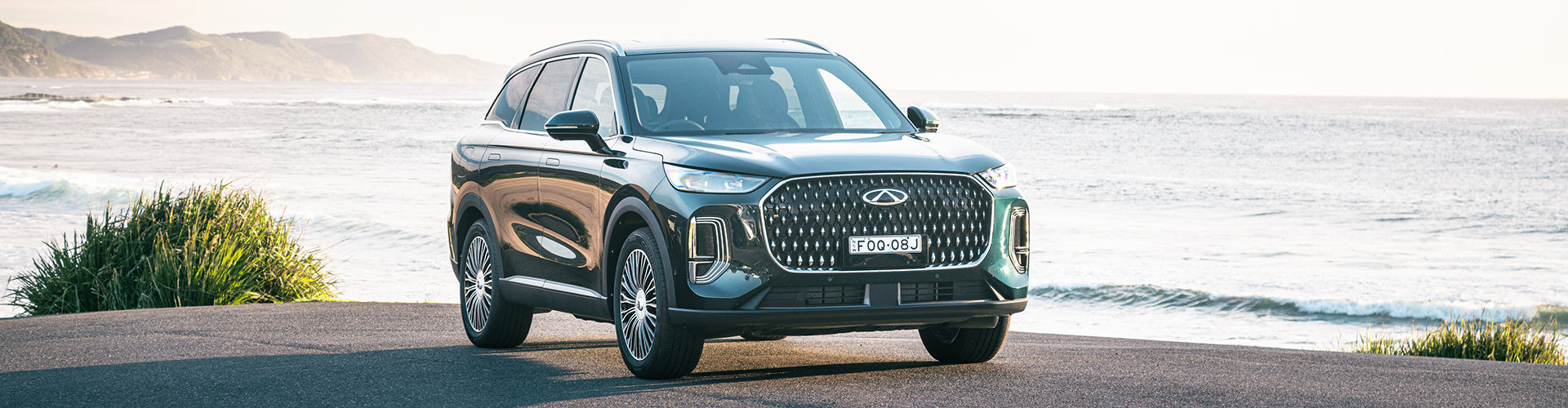 Chery Tiggo 9 in Aurora Green