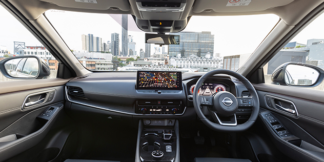 Interior shot of the 2023 Nissan X-Trail e-Power