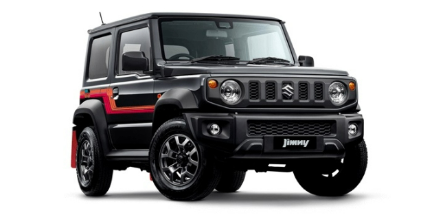 Front shot of a Suzuki Jimny 