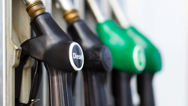 close up of petrol bowser with four fuel pumps