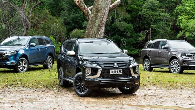 Ford Everest Rugged vs Isuzu MU-X vs Mitsubishi Pajero